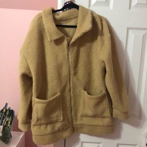 light camel teddy jacket
